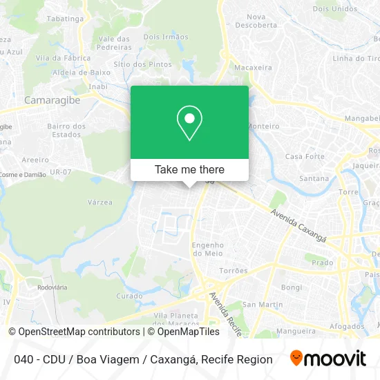 040 - CDU / Boa Viagem / Caxangá map