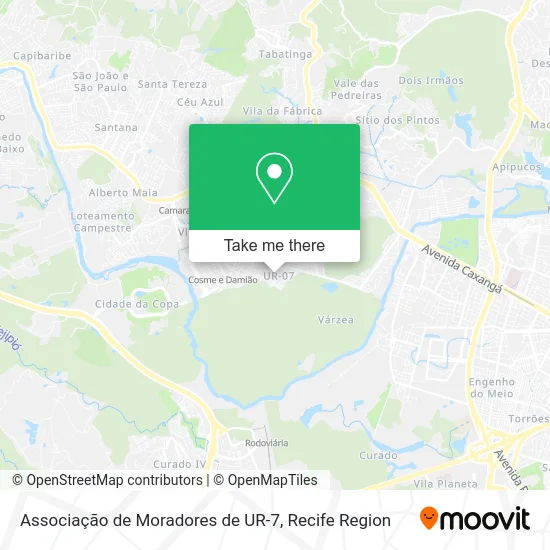 Associação de Moradores de UR-7 map