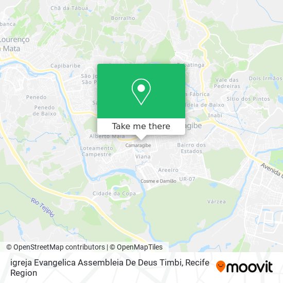 igreja Evangelica Assembleia De Deus Timbi map