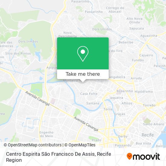 Mapa Centro Espirita São Francisco De Assis