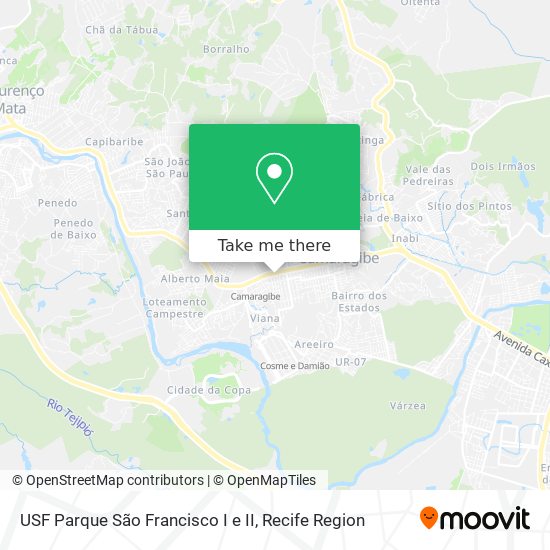 USF Parque São Francisco I e II map