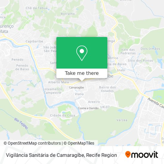 Vigilância Sanitária de Camaragibe map