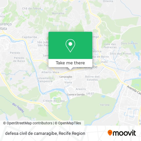 defesa civil de camaragibe map