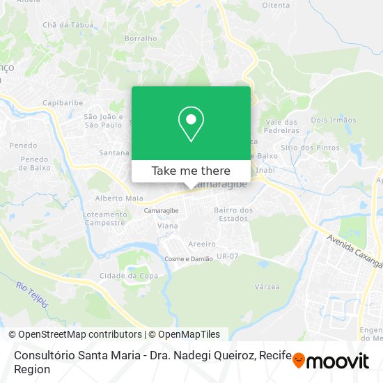 Consultório Santa Maria - Dra. Nadegi Queiroz map