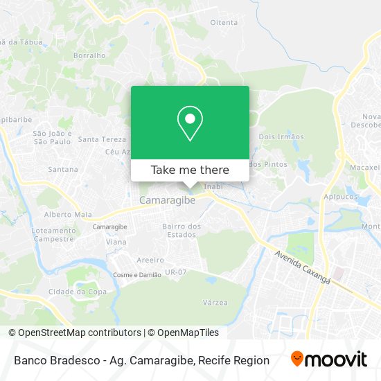 Banco Bradesco - Ag. Camaragibe map