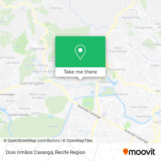 Dois Irmãos Caxangá map