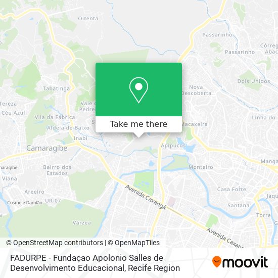 FADURPE - Fundaçao Apolonio Salles de Desenvolvimento Educacional map