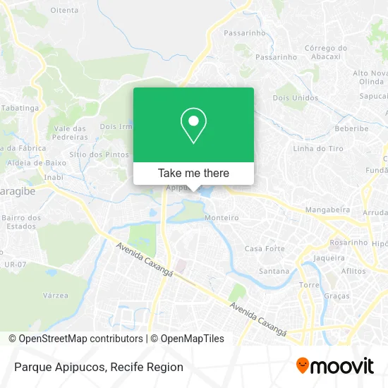 Parque Apipucos map