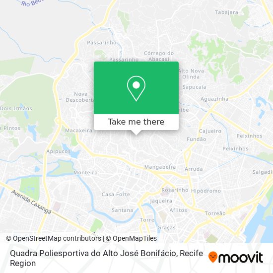 Quadra Poliesportiva do Alto José Bonifácio map