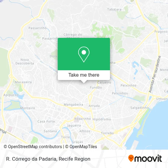 R. Córrego da Padaria map