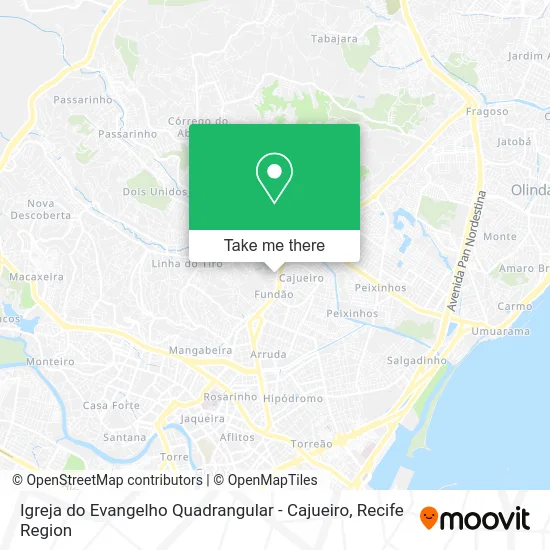 Igreja do Evangelho Quadrangular - Cajueiro map