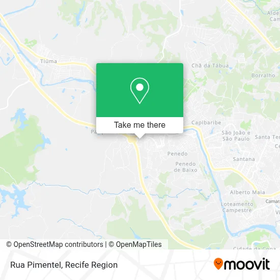Rua Pimentel map