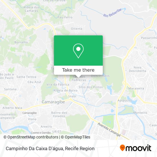 Campinho Da Caixa D'água map