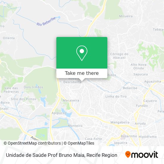 Unidade de Saúde Prof  Bruno Maia map
