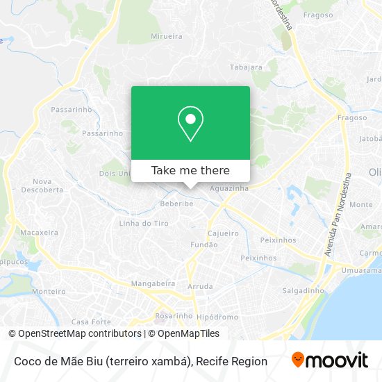 Coco de Mãe Biu (terreiro xambá) map