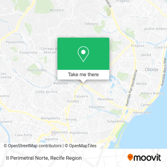 II Perimetral Norte map