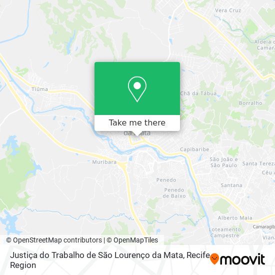 Justiça do Trabalho de São Lourenço da Mata map