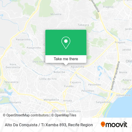 Alto Da Conquista / Ti Xamba 893 map
