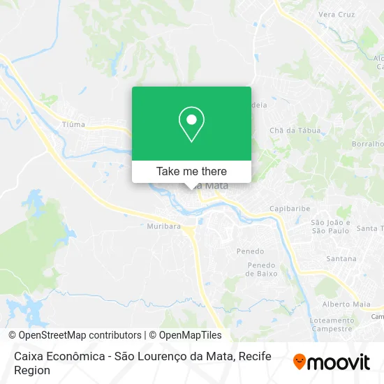 Caixa Econômica - São Lourenço da Mata map