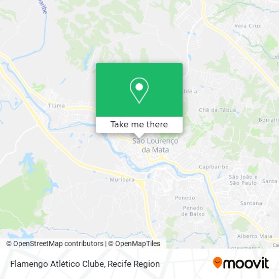 Flamengo Atlético Clube map