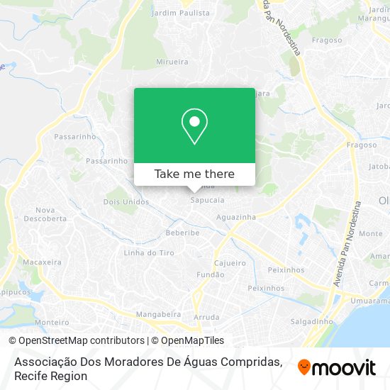 Associação Dos Moradores De Águas Compridas map