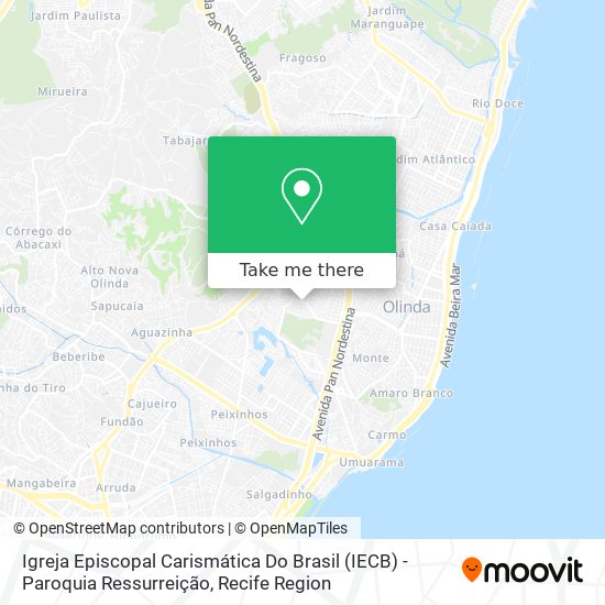 Mapa Igreja Episcopal Carismática Do Brasil (IECB) - Paroquia Ressurreição