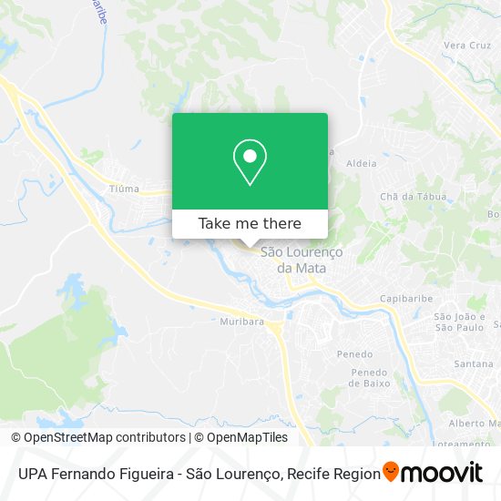 Mapa UPA Fernando Figueira - São Lourenço