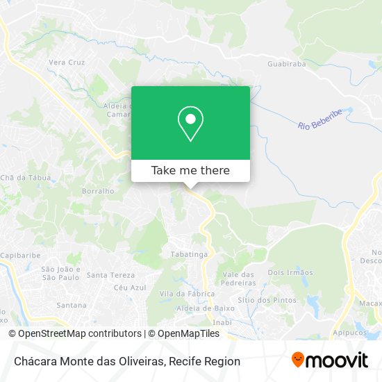 Chácara Monte das Oliveiras map