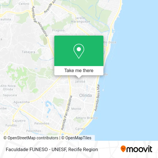Faculdade FUNESO - UNESF map