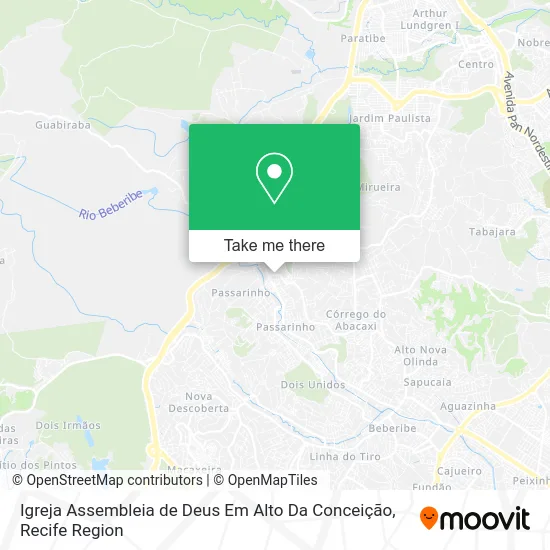 Igreja Assembleia de Deus Em Alto Da Conceição map