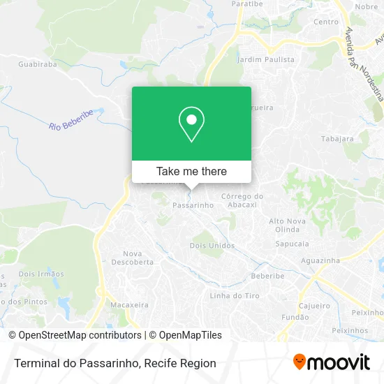 Terminal  do Passarinho map
