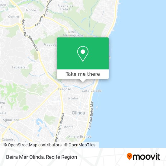 Beira Mar Olinda map