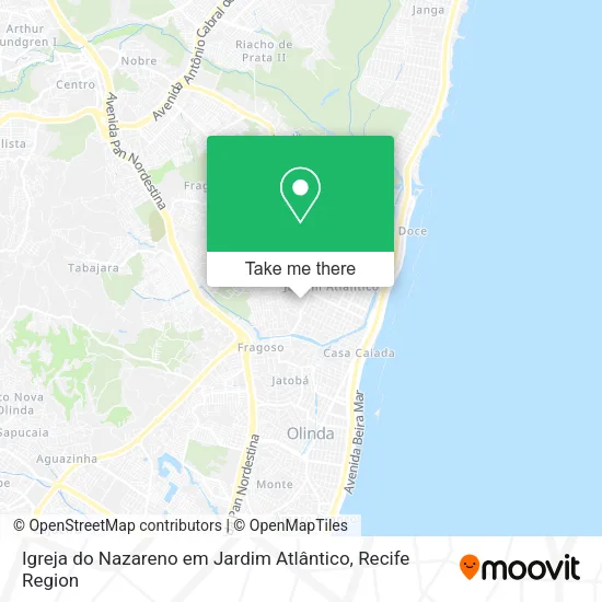 Igreja do Nazareno em Jardim Atlântico map