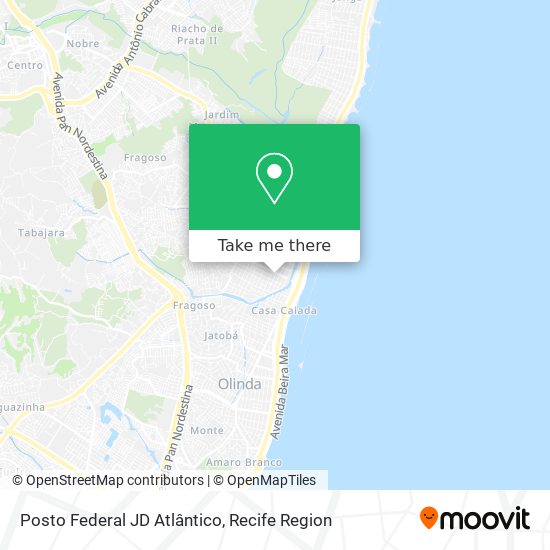 Posto Federal JD Atlântico map