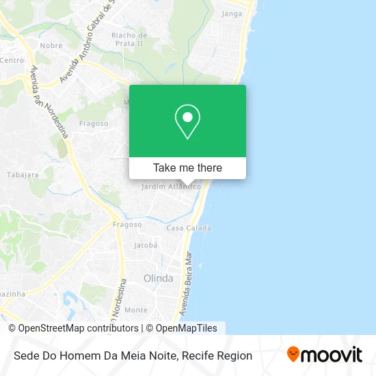 Sede Do Homem Da Meia Noite map