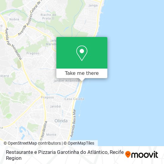Restaurante e Pizzaria Garotinha do Atlântico map
