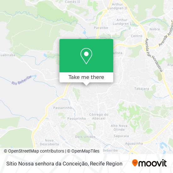 Sítio Nossa senhora da Conceição map