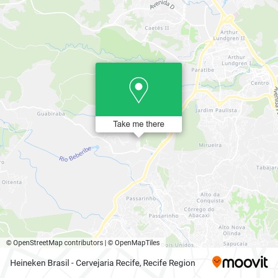 Heineken Brasil - Cervejaria Recife map