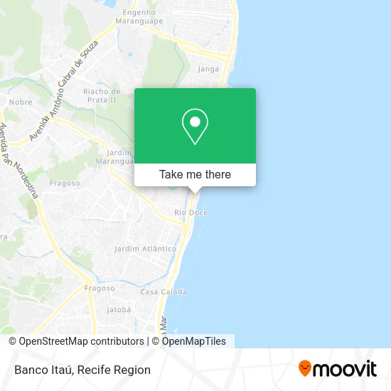Banco Itaú map
