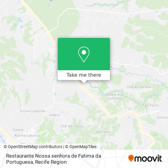 Mapa Restaurante Nossa senhora de Fatima da Portuguesa
