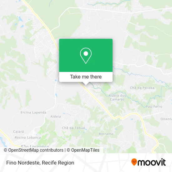 Fino Nordeste map