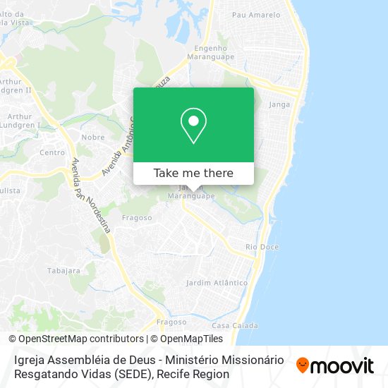 Igreja Assembléia de Deus - Ministério Missionário Resgatando Vidas (SEDE) map