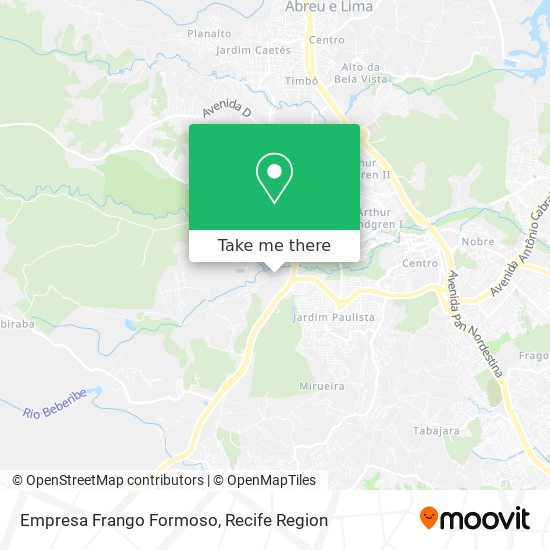 Empresa Frango Formoso map