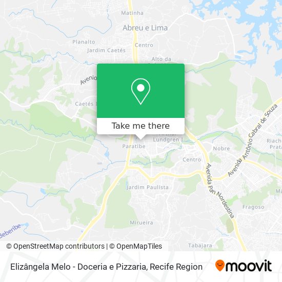 Elizângela Melo - Doceria e Pizzaria map