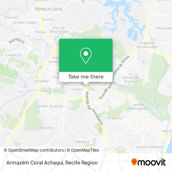 Armazém Coral Achaqui map