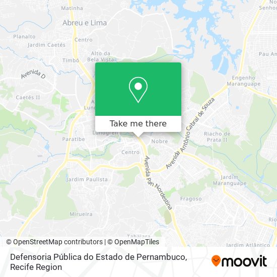 Defensoria Pública do Estado de Pernambuco map