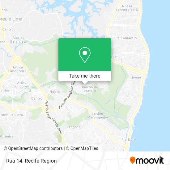 Rua 14 map