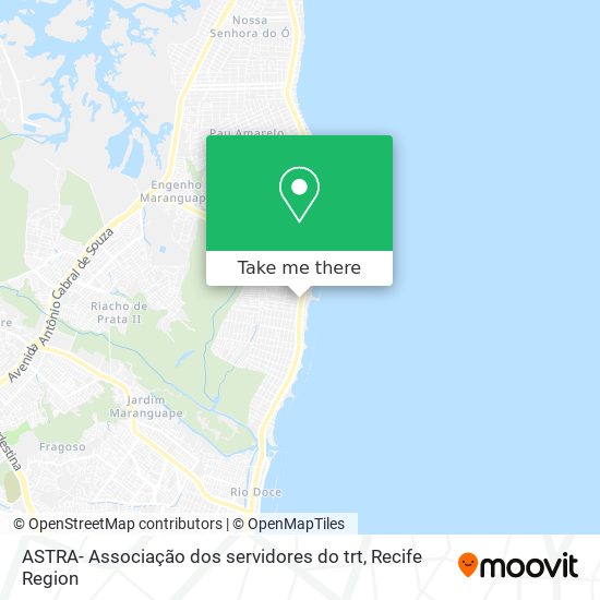 ASTRA- Associação dos servidores do trt map