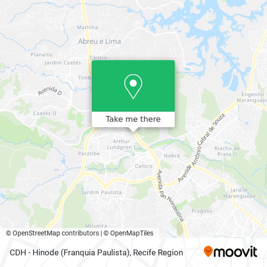 CDH - Hinode (Franquia Paulista) map