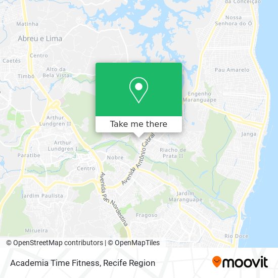 Academia Time Fitness map